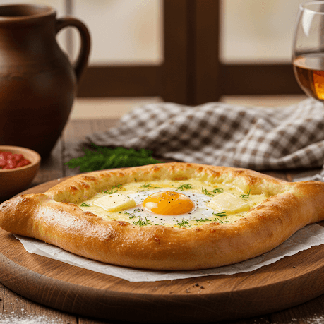 Традиционный аджарский хачапури - гастрономические туры по Грузии с ZuraTour