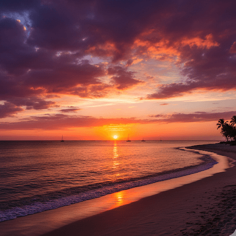 Золотистый закат на побережье Чёрного моря в Грузии - отдых в Батуми и авторские туры от Zuratour